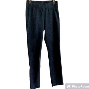 Soft surroundings, blue and black elastic waist pants